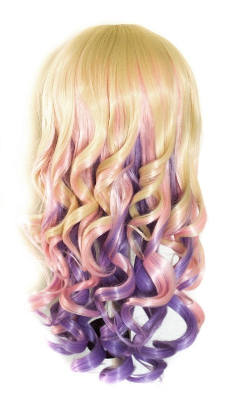 Mei - Flaxen Blond, Cotton Candy Pink, Lavender Purple