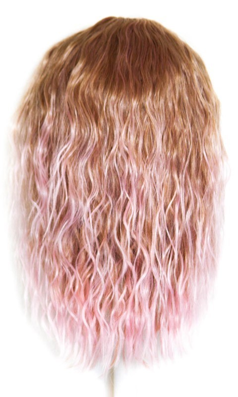 Mari - Auburn Brown Fade Cotton Candy Pink