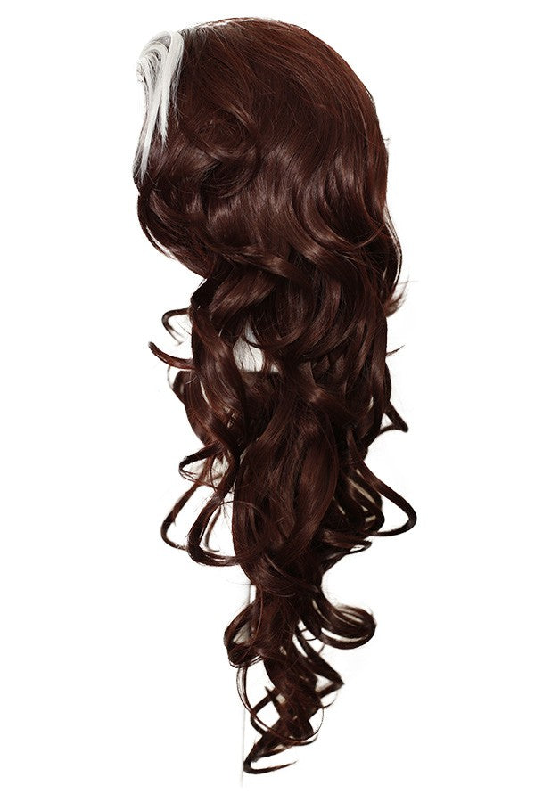 Aya - Caramel Brown with Cool Gray Bangs