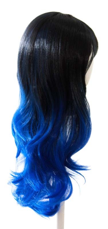 Hina - Natural Black Fade Royal Blue