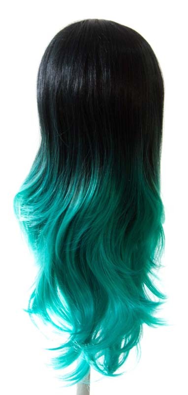 Hina - Natural Black Fade Seafoam Green