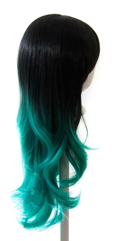 Hina - Natural Black Fade Seafoam Green