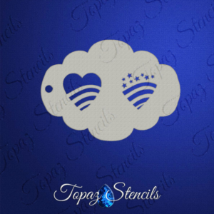 Stars and Stripes Heart