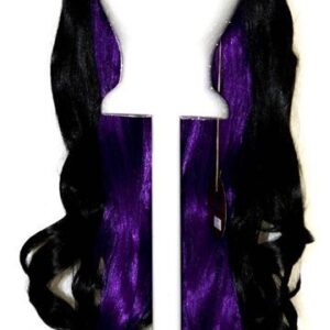 Nia - Natural Black and Indigo Purple