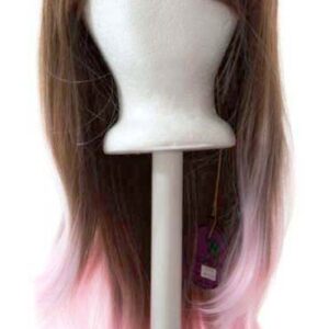 Hina - Auburn Brown Fade Cotton Candy Pink